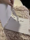 Wedding Guest Book White With Gold rose Gold Lettering Medium large New 