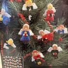 Vintage Bucilla Felt Applique Set Of 50 Felt Angels Ornaments Kit  1996  83628
