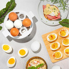 Overly Easy Egg Cooker  Steamer  And Electric Egg Poacher   Xl Capacity Egg Stea