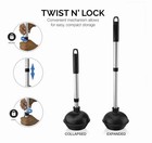 Neiko 60168a Toilet Plunger Set  4pcs Bonus Mini Sink   Drain Plunger