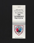 Vintage Chevrolet Sports Department Matchbook Kozura Chev Tremont Pa Unstruck Fs