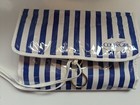 True Vintage 1980s Covergirl Travel Hanging Makeup Organizer Blue Striped