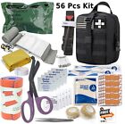 Survival First Aid Kit Medical Emergency Military Trauma Bag Tactical Ifak-56pcs
