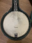 Antique Vega Fairbanks Style M Tenor 4 String Banjo Open Back With Original Case