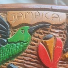 Jamaica Hand Carved Wood Wall Plaque  out Of Many One People  Caribbean Islands
