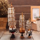 Wooden Sailboat Model Decor Miniature Sailing Boat Ship Model Home Decoration Ru