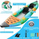 Inflatable Kayak 2 Person  Heavy Duty Tandem Touring Kayak With Aluminum Paddles