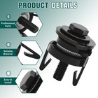 Cadufuelly 2 Pcs 68222835aa Headlamp Headlight Mounting Spacer Mount Clips  R   