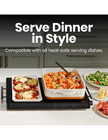 Chefman Electric Warming Tray With Adjustable Temperature Control 21    X 16   