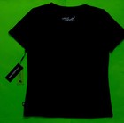 Michael Kors Women   s Short Sleeve T-shirt X-small Black W leopard Msrp  68