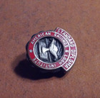 American Savings   Loan Institute Diploma Award Pin Vintage Banking Screw-back