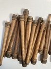 Wood Bobbins Spools Industrial Style Spindles 7 3 8  And 8 75  Wooden Quills Lot