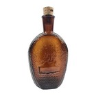 Vtg Wheaton Benjamin Franklin Amber Bottle Glass House Millville Nj W  Cork