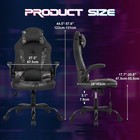 Pc Gaming Chair Ergonomic Racing Style Pu Leather Headrest Armrest Camo