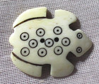 Vintage Hand-carved Turtle Or Frog Button  - 1-1 4 Inches