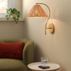 Rattan Wall Sconce Light Brass - Threshold