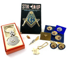 Masonic Shriners Collectibles   Lot 9   Key Chain  Pins  Tie Clip  Emblem    Nos
