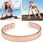 Copper Magnetic Bracelet Arthritis Pain Energy Men Women Adjustable Cuff New Us