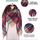 Women s Cozy Tartan Scarf Wrap Shawl Neck Stole Warm Plaid Checked Pashmina