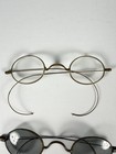 Set Of 3 Antique Wire Rim Glasses Oval Frames