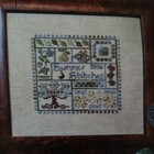 Jeannette Douglas Summer Stitches Sampler Chart   Embellishment Package
