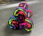 Red Heart Super Saver Yarn Neon Stripes  5 Oz Each Skein  3 Pack