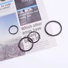 40 Pack Key Ring Keychain Mix 4 Sizes Black Metal Flat Split Key Chains Rings   