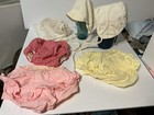 Vintage Mid-century Baby Lot  Diaper Covers  Bonnets    Embroidered Bibs