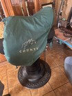 County Saddlery Fleece Lined Dressage Saddle Cover - Green
