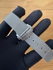 20mm Braided Solid Stainless Steel Mesh Band For Omega Seamaster W  Spring Bars
