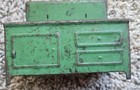 Vintage Metal Child s Toy Stove In Original Green Paint Rare