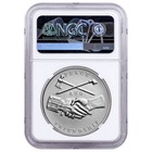 2021 United States Presidential Medal John Tyler 1 Oz Silver Matte Medal Ngc