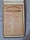 Antique 1881 Victorian  floral Album      Chromolithographs   Hand-calligraphy