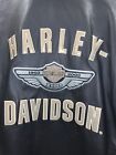Harley Davidson Motorcycle Leather Jacket Coat Mens Large 100th Anniversary