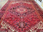 8 X 11 6 Antique Fine Heriz Rug Vintage Serapi Ushak Kazak Veg Dye Caucasian 