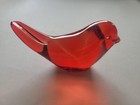 Giftcraft Heavenly Cardinal Blown Glass Red Jewel Tone Bird Token With Message