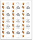 150 Highland Cow Watercolor Mailing Return Address Labels Personalized