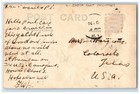 C1910 s Filipino Banca Boat Manila Philippines Rppc Photo Antique Postcard