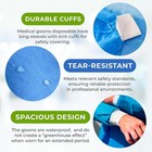 Isolation Gowns Disposable Aami Level 3 Blue Medical Size Large- 50 100 Pcs