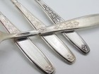 1847 Rogers Bros Ambassador Dinner Fork Indented Lot Of 4 Forks Silverplate 1919