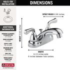Delta Foundations Centerset Bathroom Faucet Chrome-certified Refurbished