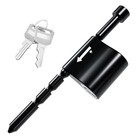  Trailer Tongue Coupler Lock Adjustable Tongue Pin 1 4  Diameter  1 Pack Black
