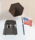 Marx Fort Apache Playset Vintage Lookout Tower Flag For Cavalry Supply Building