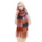 Plaid Scarf For Women Chunky Winter Warm Thick Oversized Blanket Scarf