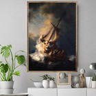 Rembrandt  - The Storm On The Sea Of Galilee - Wall Art Poster   Canvas Print
