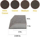 Satc 16pcs Angled Sanding Sponge Block 40-120 Grit For Grinding Wood metal