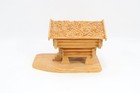 Norwegian Handcrafted Stabbur Match Holder 1970s   Wooden Folk Art Model