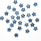 100pcs Dark Blue Glass Star Beads 10mm For Jewelry Making And Crafts