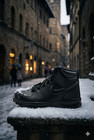  new  Youth Big Kids  Nike Manoa J Leather Boots Triple Black  bq5372 001      