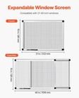 Adjustable Aluminum Window Screen 2-pack  Expandable Design For Custom Fit